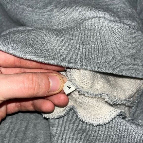 Gucci Spell Out Logo Print Grey Hoodie